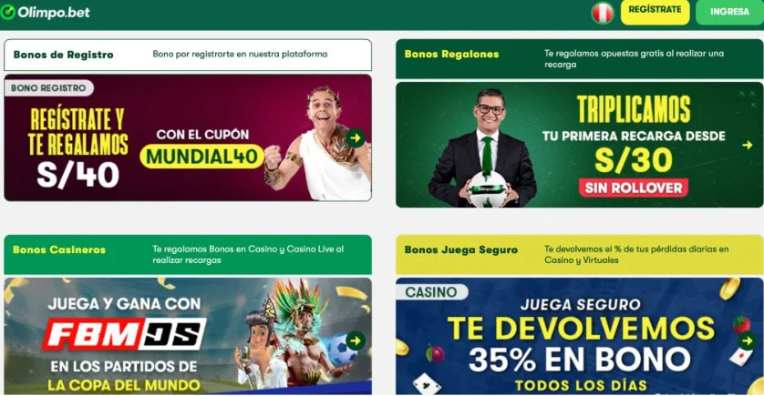 Bono Olimpo Bet